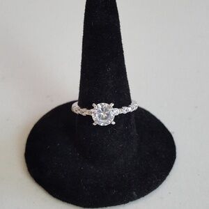 🆕 CZ & Sterling Silver 3/4 Carat‎ Ring